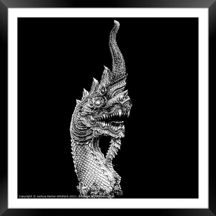 Dragon Framed Mounted Print by Joshua Panter-Whitlock
