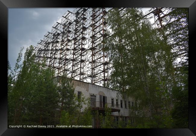 Chernobyl Surveillance Tower Framed Print by Rachael Davey