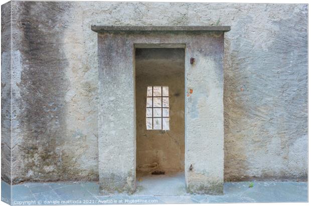 the sentinel room with the window with security gr Canvas Print by daniele mattioda