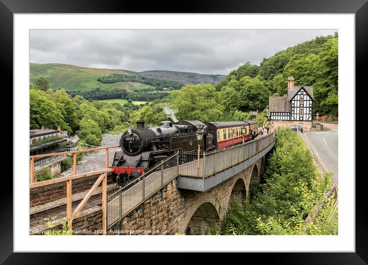 Llangollen railway Wales. Framed Mounted Print by jim Hamilton