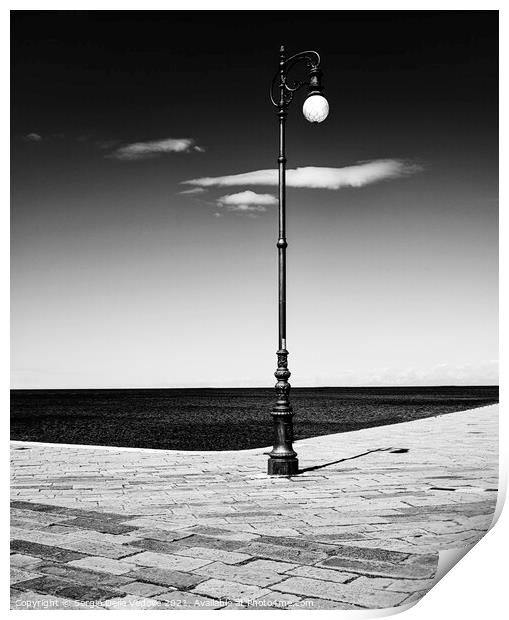 Street lamp Print by Sergio Delle Vedove