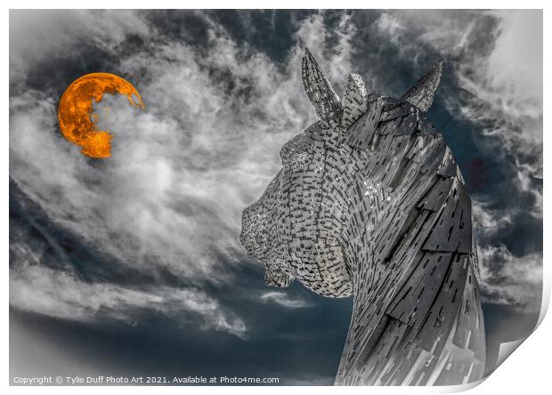 The Blood Moon and The Kelpie Print by Tylie Duff Photo Art