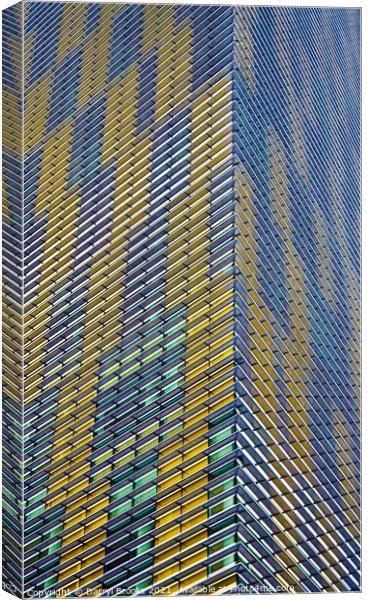 Corner of Yellow and Silver Highrise Canvas Print by Darryl Brooks