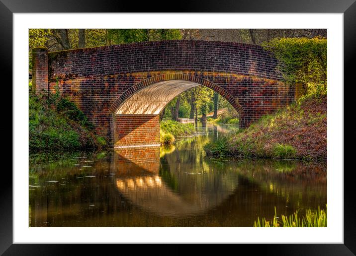 Bridge over Wey and Arun Canal Framed Mounted Print by Mark Jones