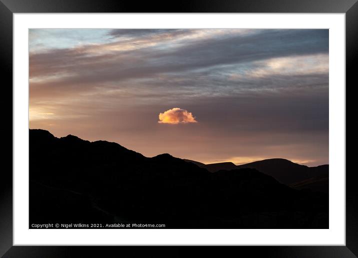 Wandering cloud Framed Mounted Print by Nigel Wilkins