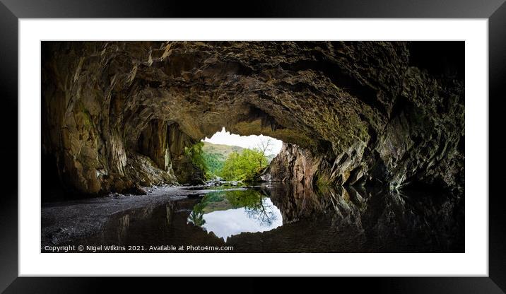 Rydal Caves Framed Mounted Print by Nigel Wilkins