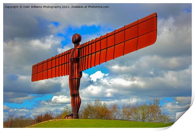 The Angel of the North 8 Print by Colin Williams Photography