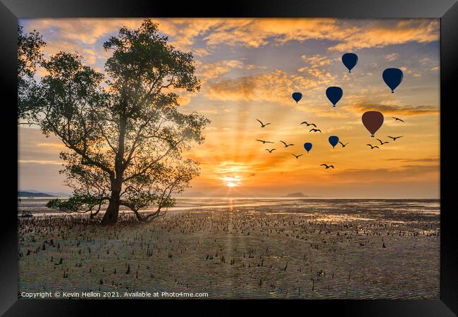 Sunrise, Phang Nga Bay Framed Print by Kevin Hellon
