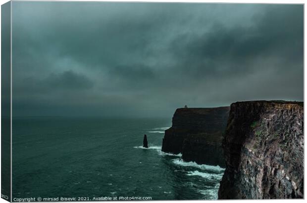 Cliffs of Moher Canvas Print by mirsad ibisevic