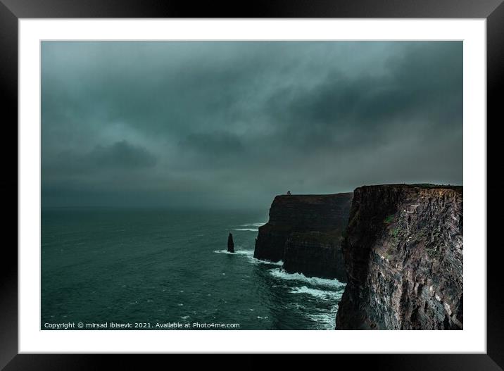 Cliffs of Moher Framed Mounted Print by mirsad ibisevic