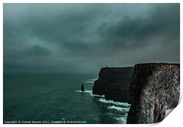 Cliffs of Moher Print by mirsad ibisevic