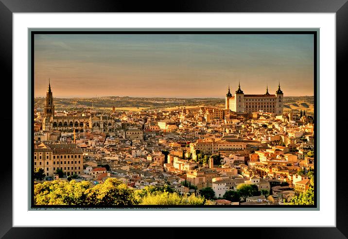 Toledo, Spain, in evening light Framed Mounted Print by Geoffrey Higges