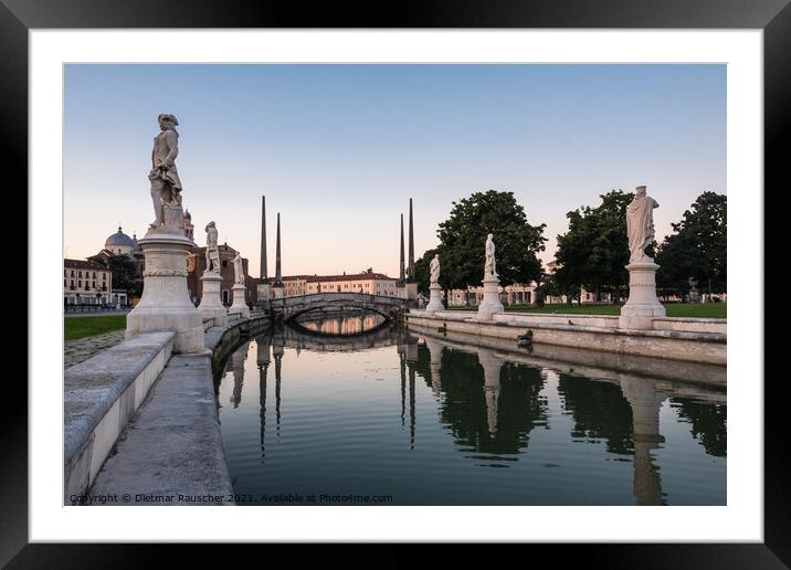 Prato della Valle Square in Padua, Italy Framed Mounted Print by Dietmar Rauscher