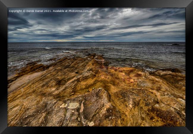 Hopeman Beach #5, Moray Framed Print by Derek Daniel