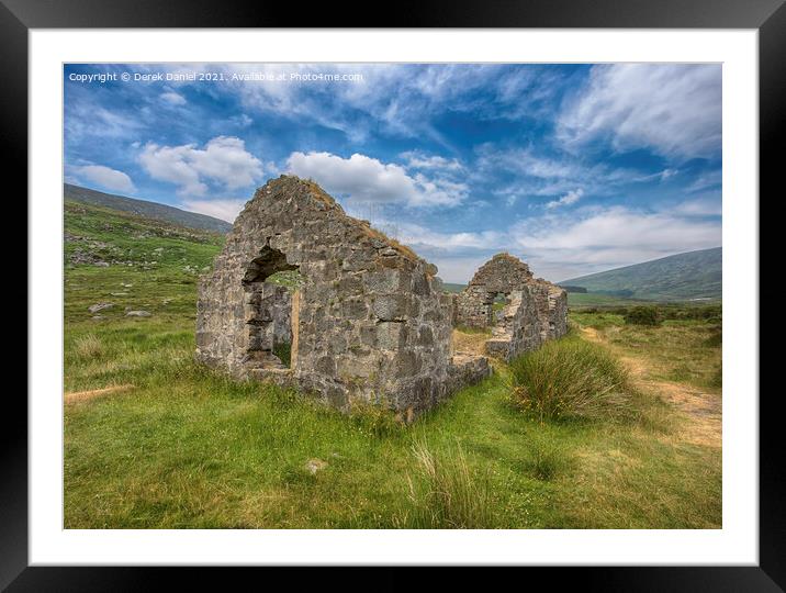 Wicklow Gap Framed Mounted Print by Derek Daniel