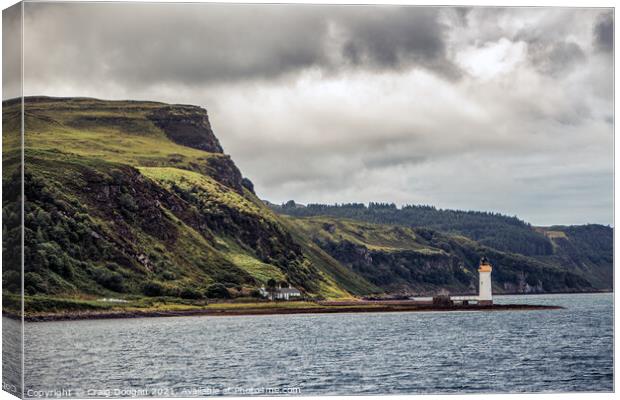 Rubha Nan Gall Lighthouse Canvas Print by Craig Doogan