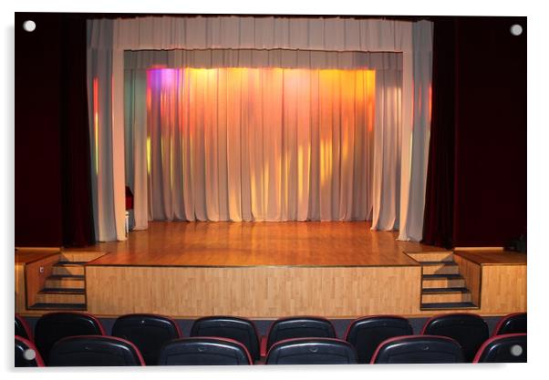 Stage curtain. Acrylic by Mikhail Pogosov
