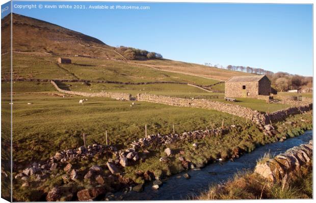 Yorkshire Farm Canvas Print by Kevin White