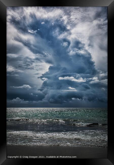 Stormy Skies - Tiree Framed Print by Craig Doogan