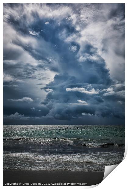 Stormy Skies - Tiree Print by Craig Doogan