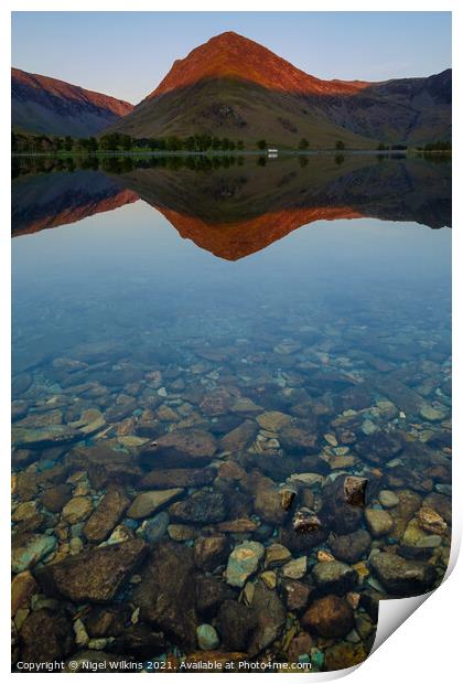 Buttermere & Fleetwith Pike Print by Nigel Wilkins