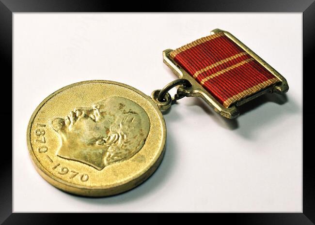 Medal USSR. Framed Print by Mikhail Pogosov