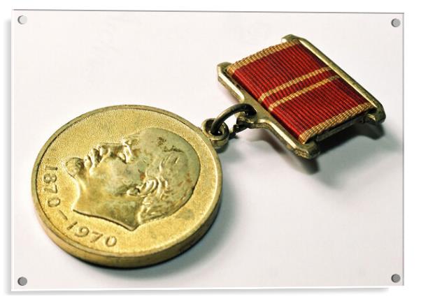 Medal USSR. Acrylic by Mikhail Pogosov