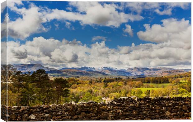 Cumbrian Mountains Canvas Print by Maggie McCall