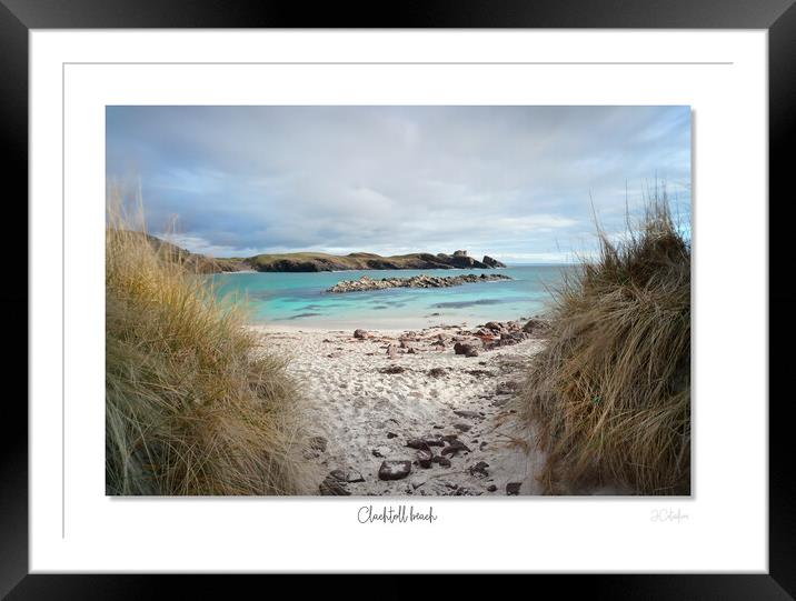 Clachtoll beach Scotland, Scottish Highlands Framed Mounted Print by JC studios LRPS ARPS