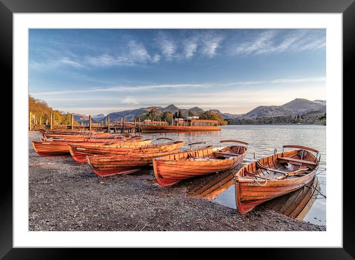 The Launch at Keswick Framed Mounted Print by James Marsden