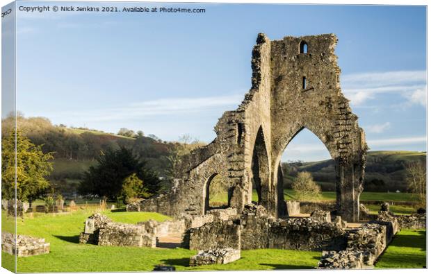 Talley Abbey Cothi Valley Carmarthenshire Wales Canvas Print by Nick Jenkins