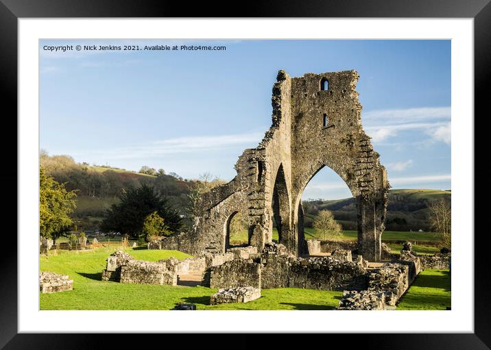 Talley Abbey Cothi Valley Carmarthenshire Wales Framed Mounted Print by Nick Jenkins