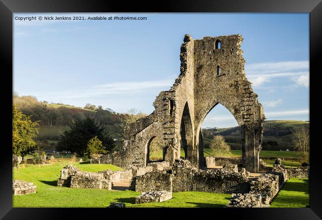 Talley Abbey Cothi Valley Carmarthenshire Wales Framed Print by Nick Jenkins