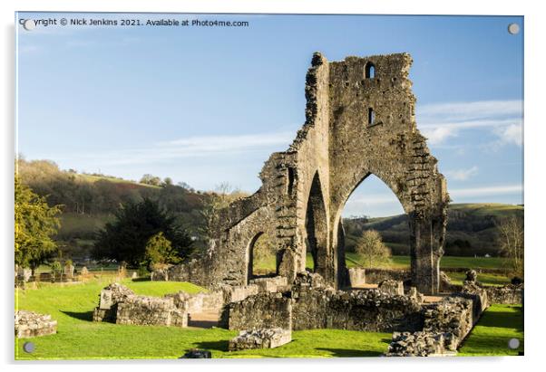 Talley Abbey Cothi Valley Carmarthenshire Wales Acrylic by Nick Jenkins