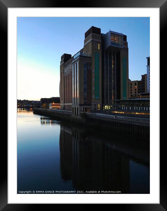 Sunrise at The Baltic Centre for Contemporary Art Framed Mounted Print by EMMA DANCE PHOTOGRAPHY