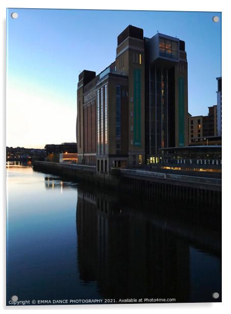 Sunrise at The Baltic Centre for Contemporary Art Acrylic by EMMA DANCE PHOTOGRAPHY