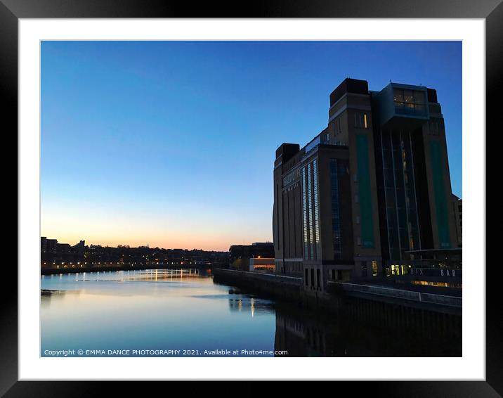 Sunrise at The Baltic Centre for Contemporary Art Framed Mounted Print by EMMA DANCE PHOTOGRAPHY