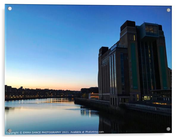 Sunrise at The Baltic Centre for Contemporary Art Acrylic by EMMA DANCE PHOTOGRAPHY