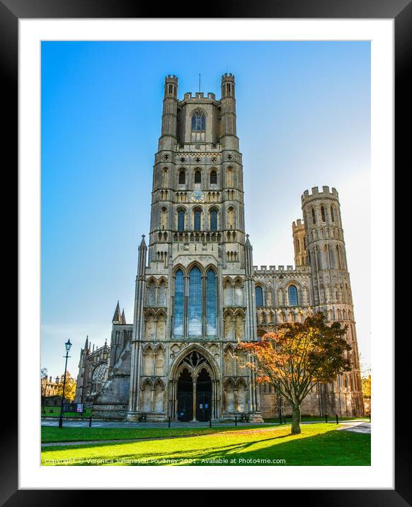Ely Cathedral Framed Mounted Print by Veronica in the Fens