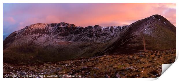 High Stile & Red Pike, Lake District Print by Nigel Wilkins