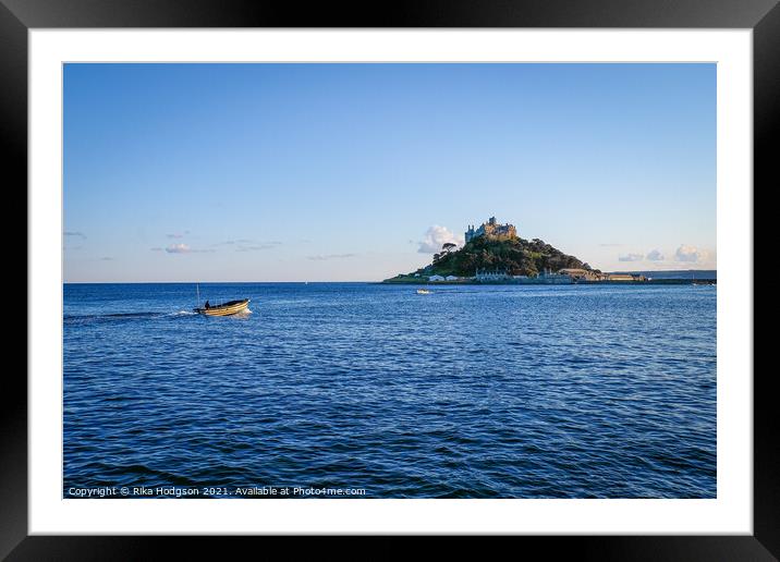 St Michael's Mount, Marazion, Cornwall, England Framed Mounted Print by Rika Hodgson