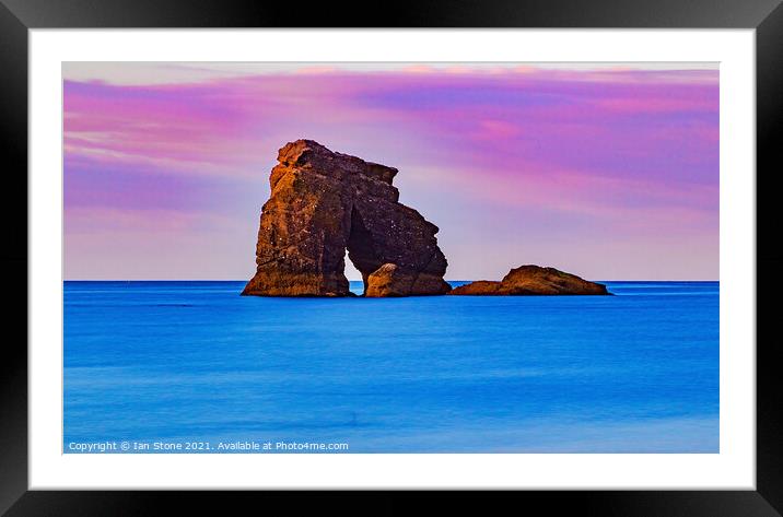 Thurlestone  Rock Framed Mounted Print by Ian Stone