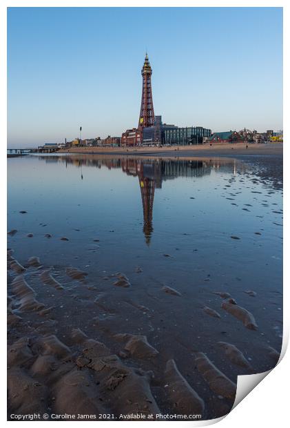 Tower Reflections Print by Caroline James