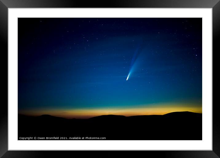 Comet Neowise  Framed Mounted Print by Owen Bromfield