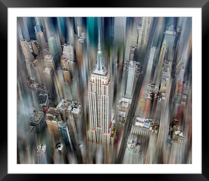 Empire State Building, New York Framed Mounted Print by Alan Le Bon