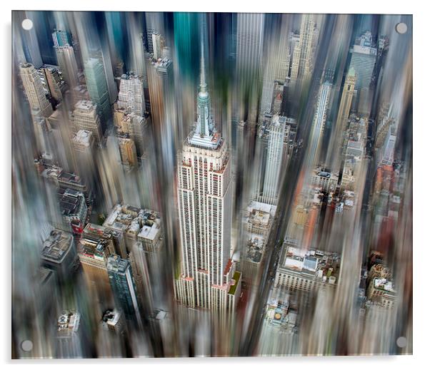 Empire State Building, New York Acrylic by Alan Le Bon