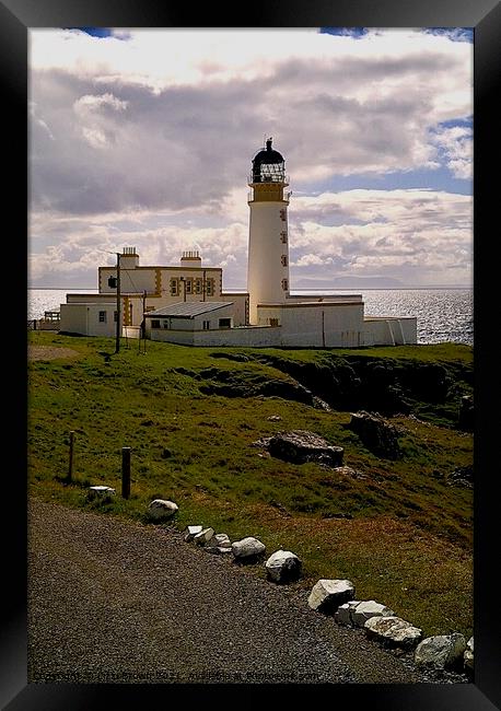 Rua Reidh Lighthouse Framed Print by Lizzi Brown