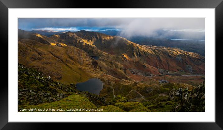 The Coniston Fells Framed Mounted Print by Nigel Wilkins