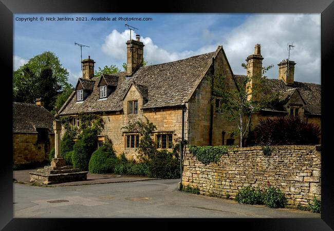 Stanton Village in the Cotswolds Gloucestershire Framed Print by Nick Jenkins