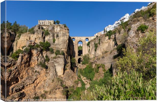 Puente Nuevo in Ronda Canvas Print by Dirk Rüter